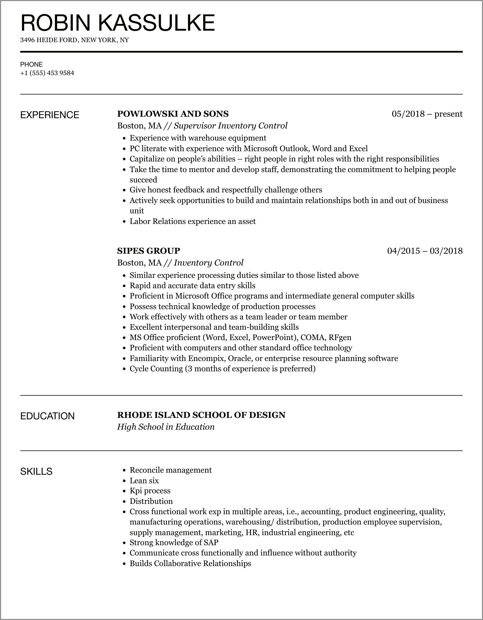 Amazon Icqa Job Description Resume