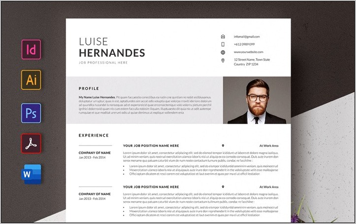 Architecture Resume Psd Free Download