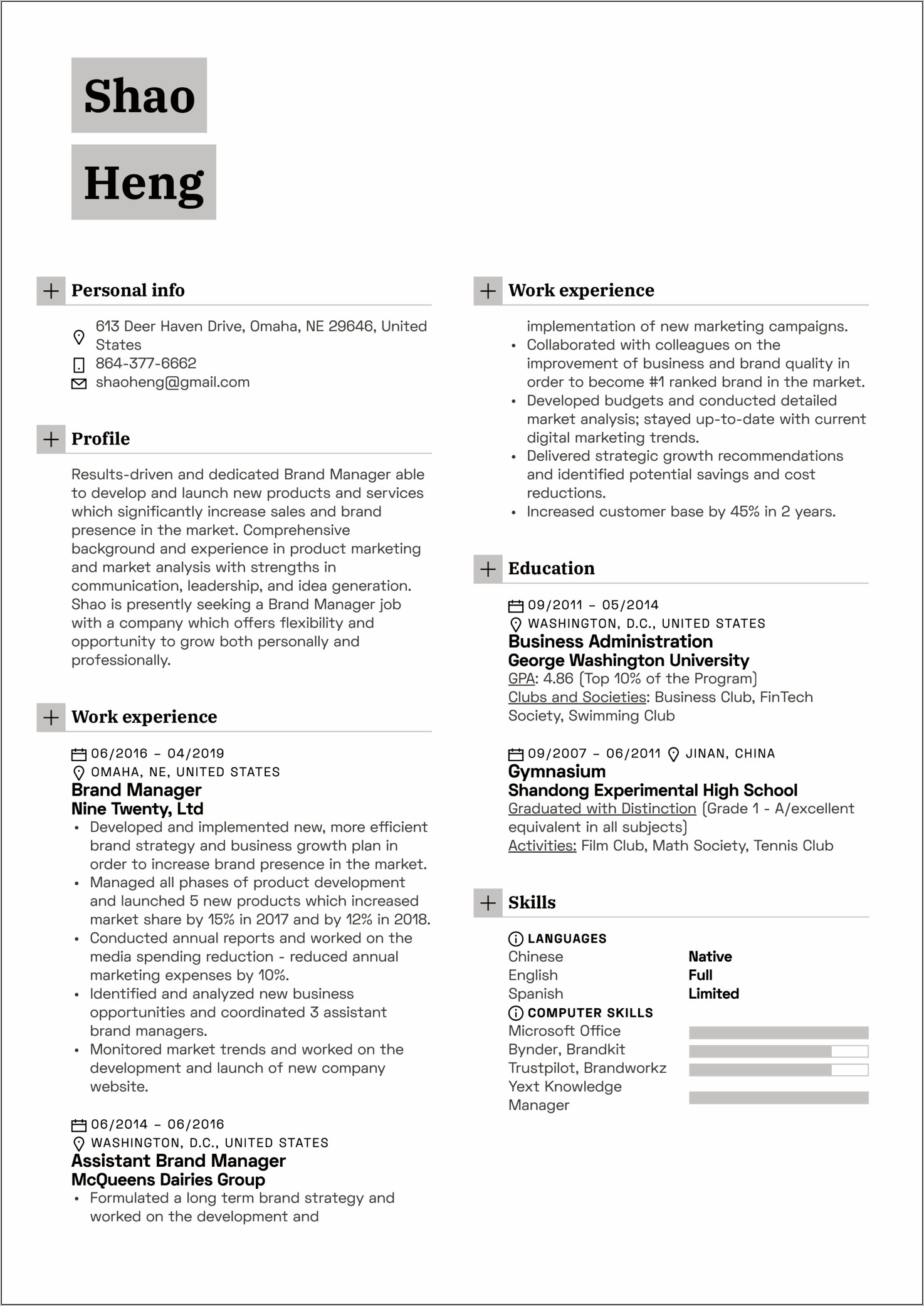 Associate Brand Manager Resume Objective