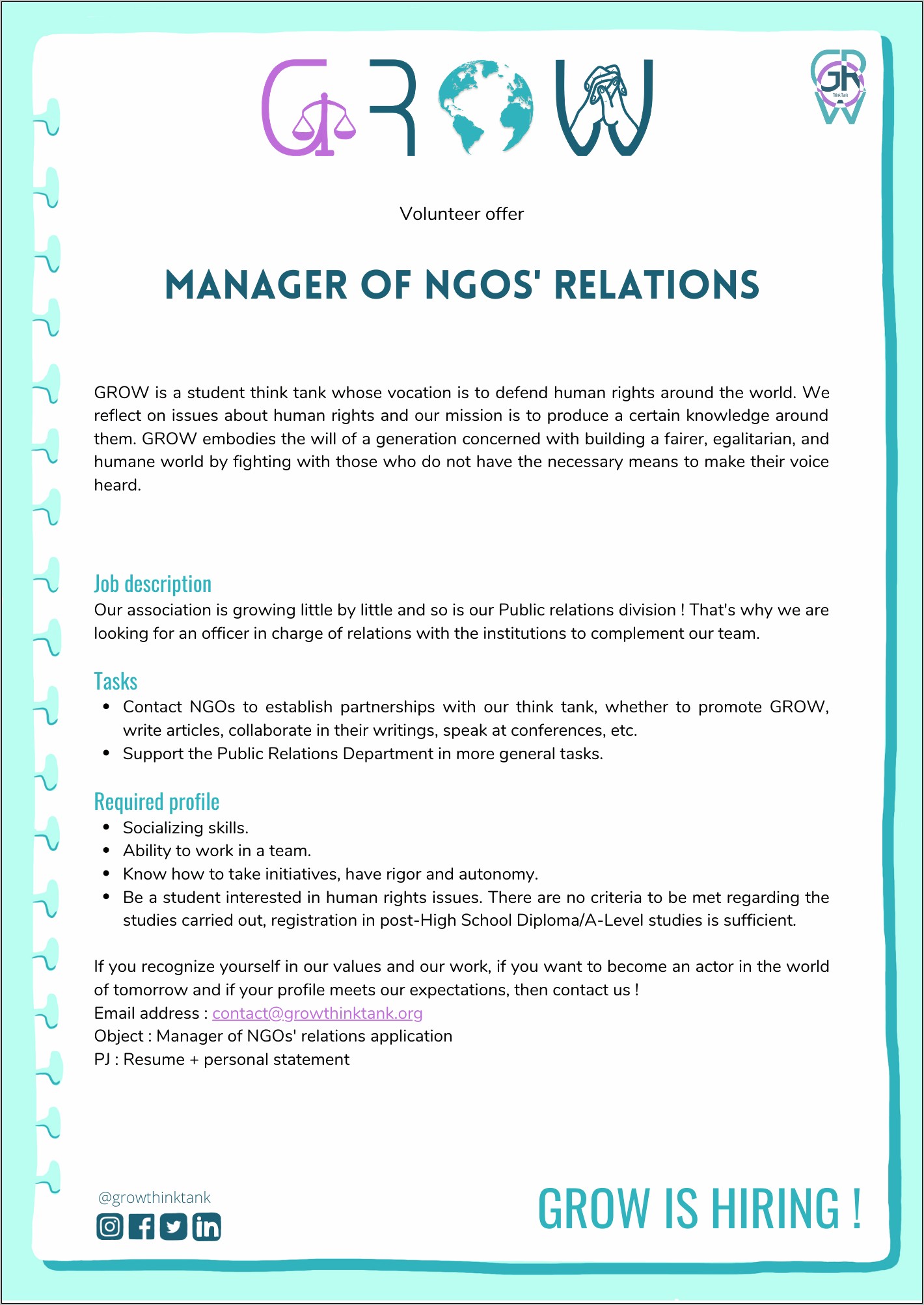 Associationg Management Volunteer Coordination Resume