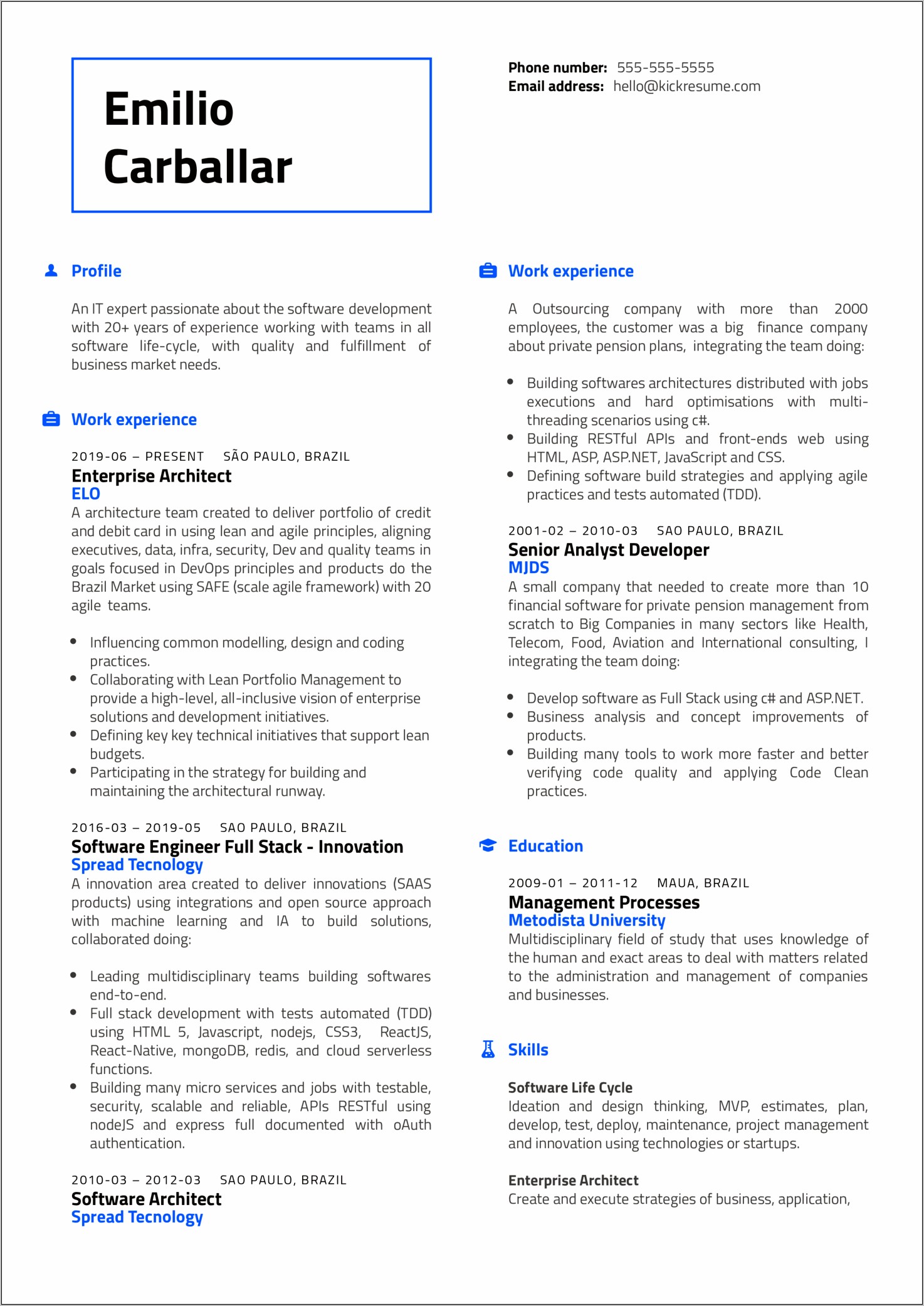 Aws Cloud Project Manager Resume