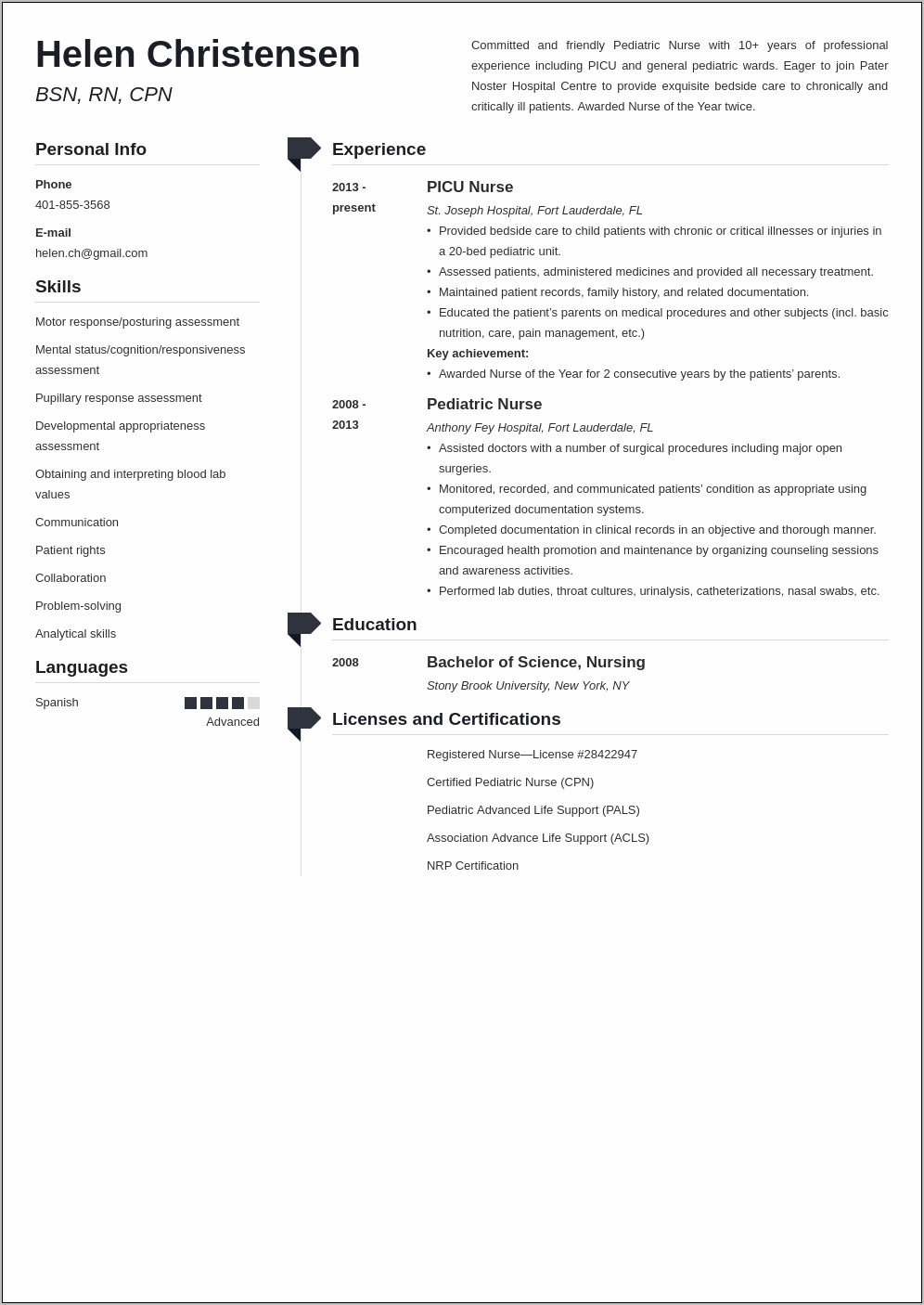 Baby Friendly Hospital Resume Examples