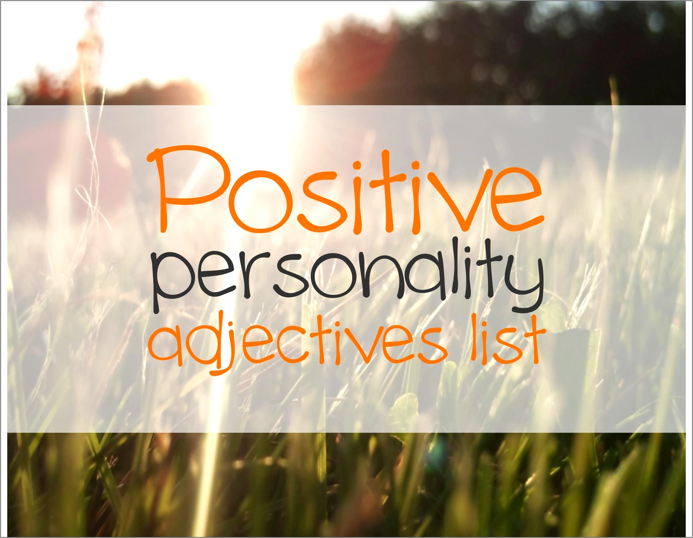 Best Adjectives For Your Resume