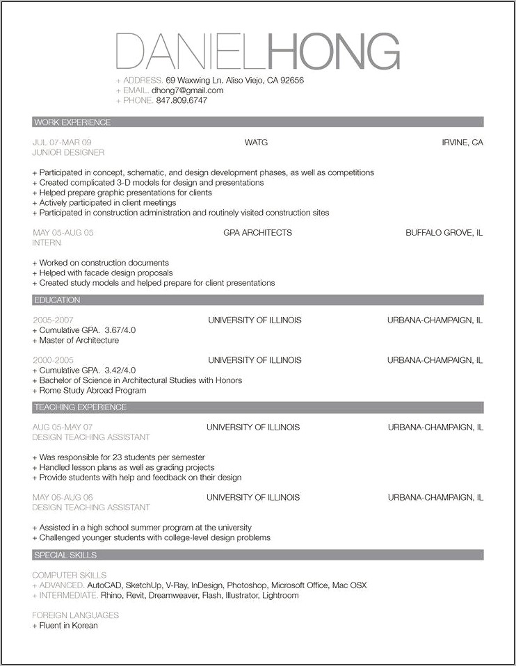 Best And Updated Resume Format