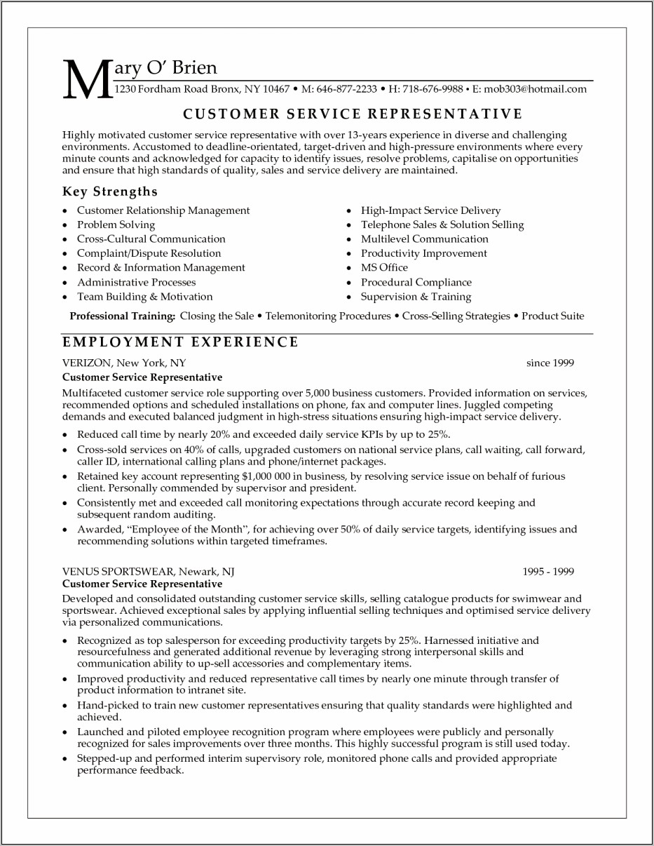 Best Call Center Manager Resume