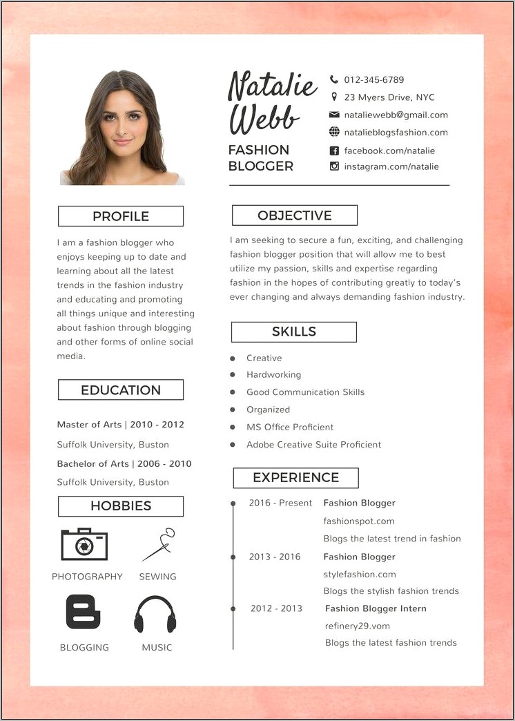 Best Microot Word Resume Fonts