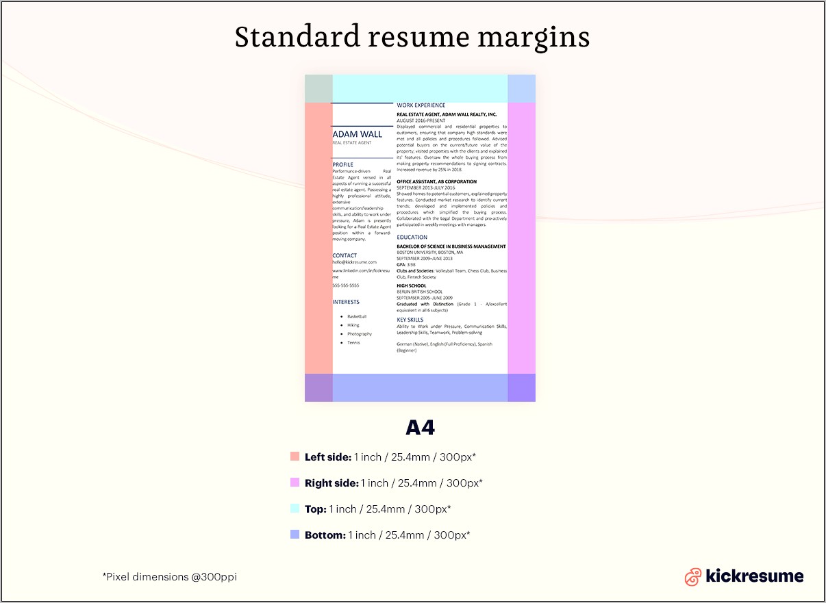 Best Page Size For Resume