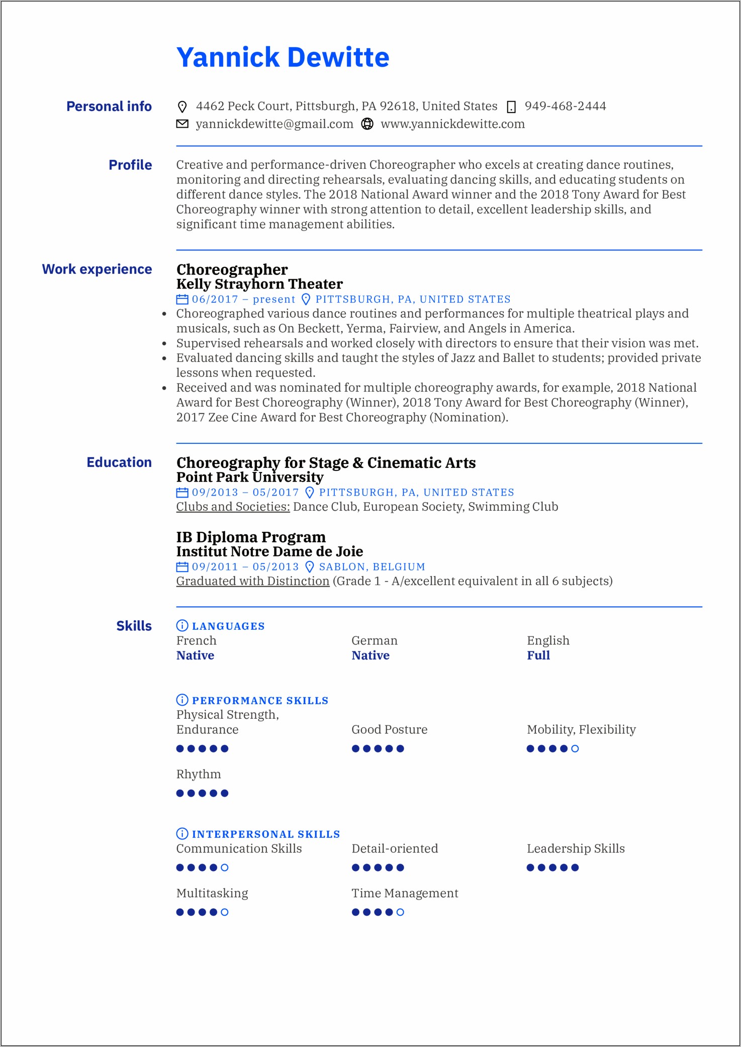 Best Resume Examples For 2018