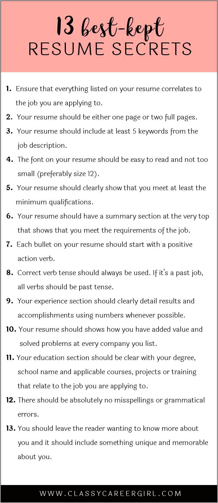 Best Resume Tips Hiring Managers