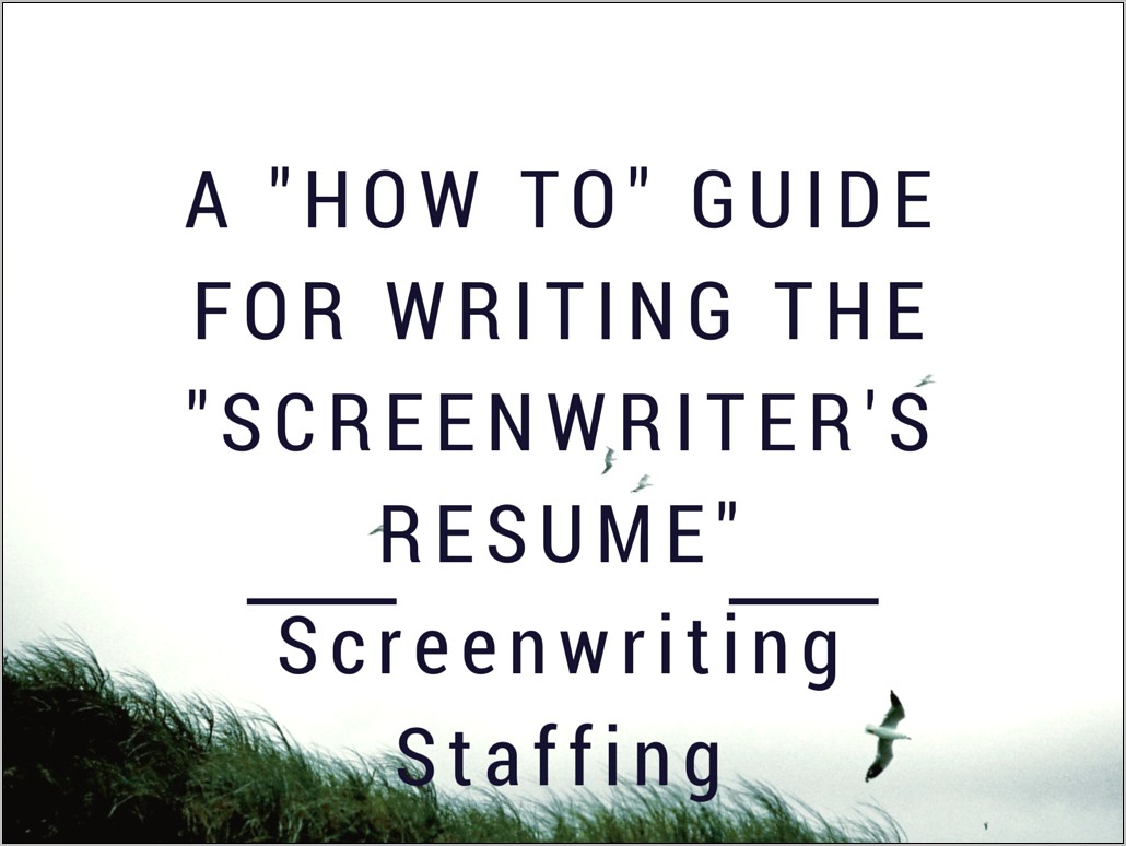 Best Script For Resume Writing