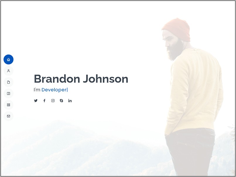 Bootstrap Resume Template Free Download