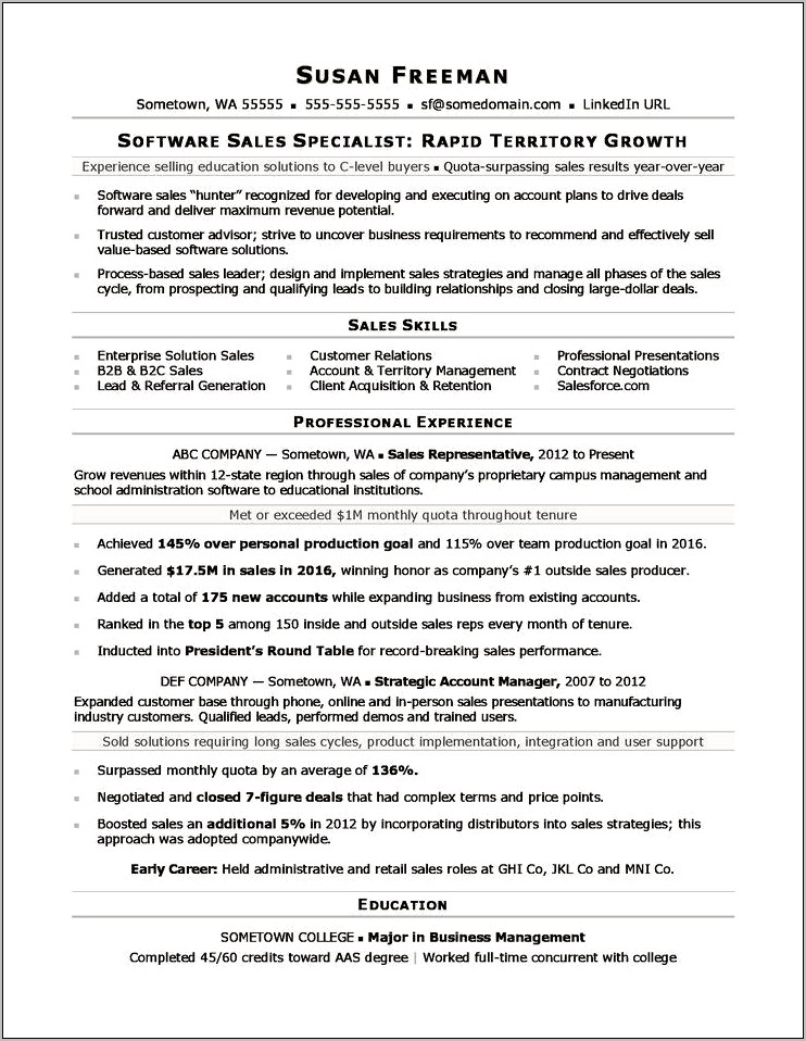 Business Associate Job Resume Objective