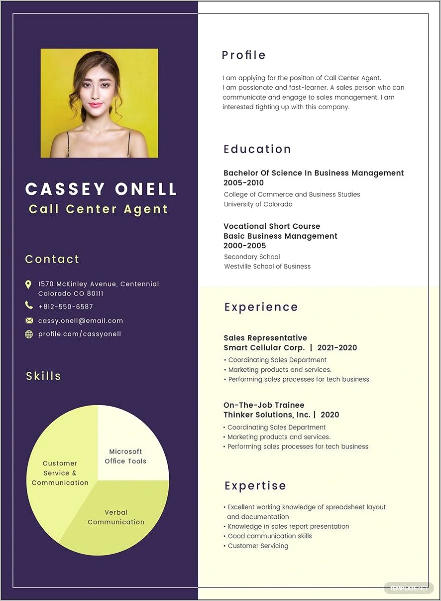 Call Center Agent Skills Resume