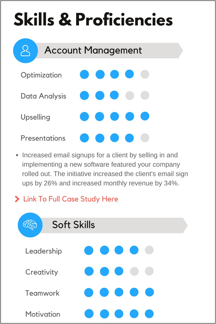 Chart Od Skills On Resume