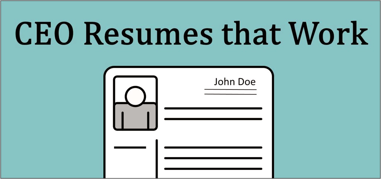 Chief Executive Officer Resume Samples
