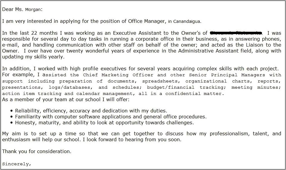 Confidential Resume Cover Letter Samples