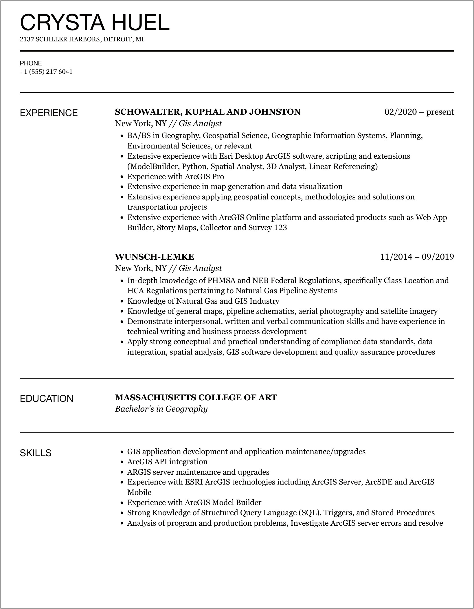 Content Review Analyst Resume Sample