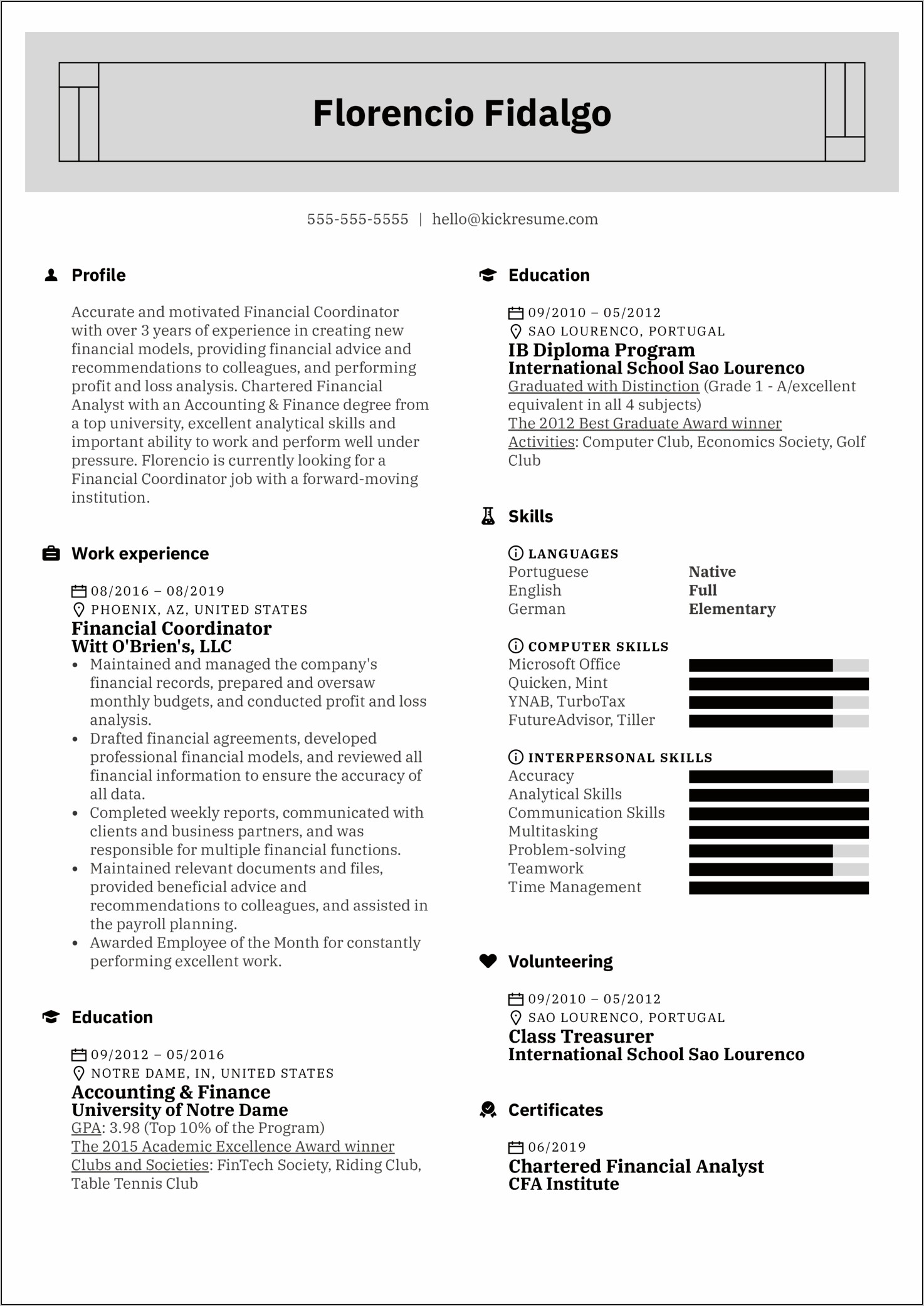 Coordinator Job Description For Resume