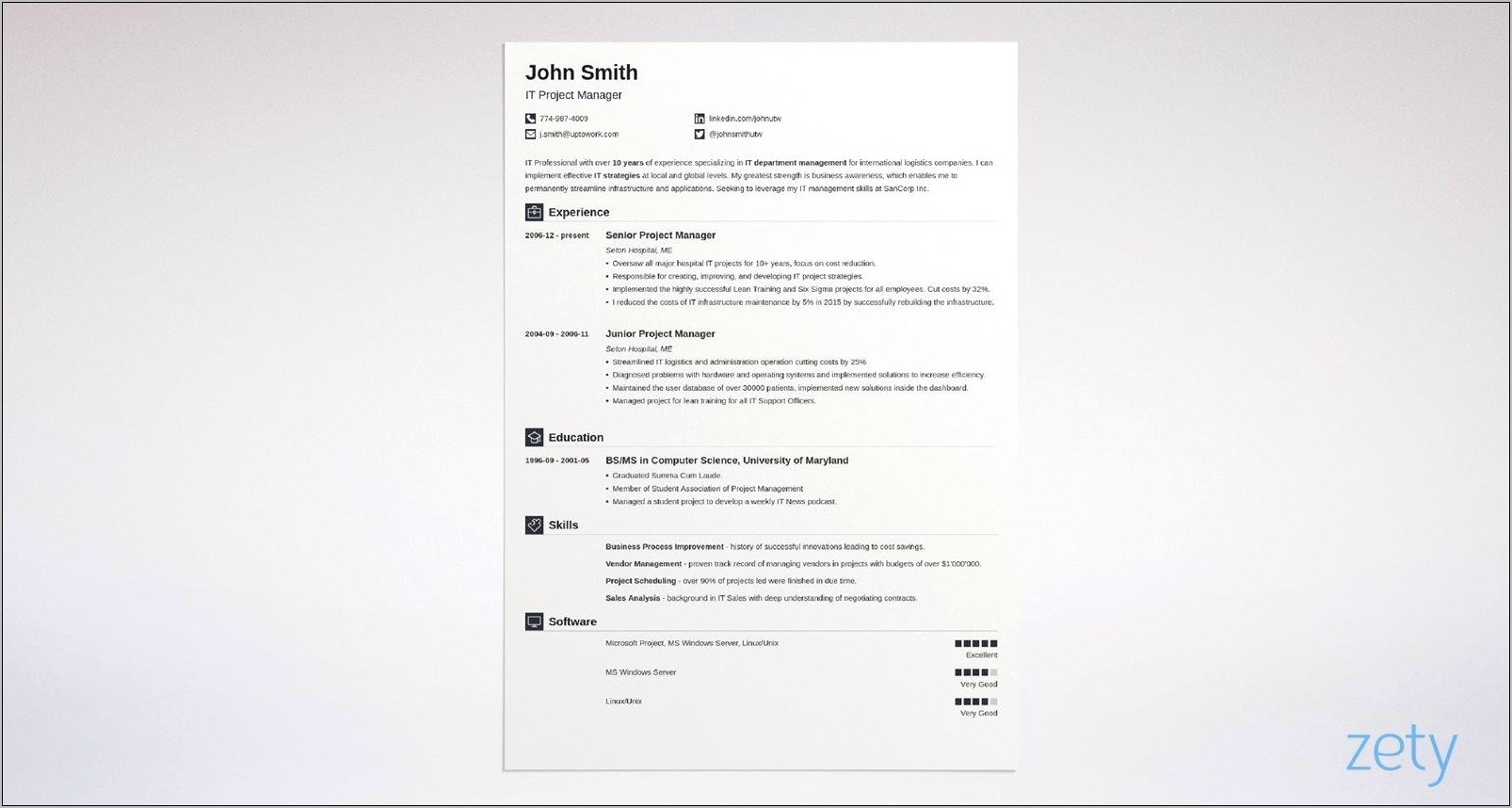 Copy And Paste Resume Example
