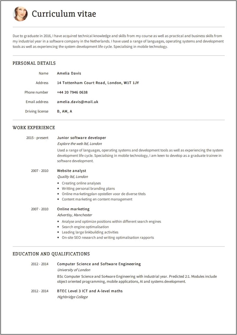 Create A Great Resume Free