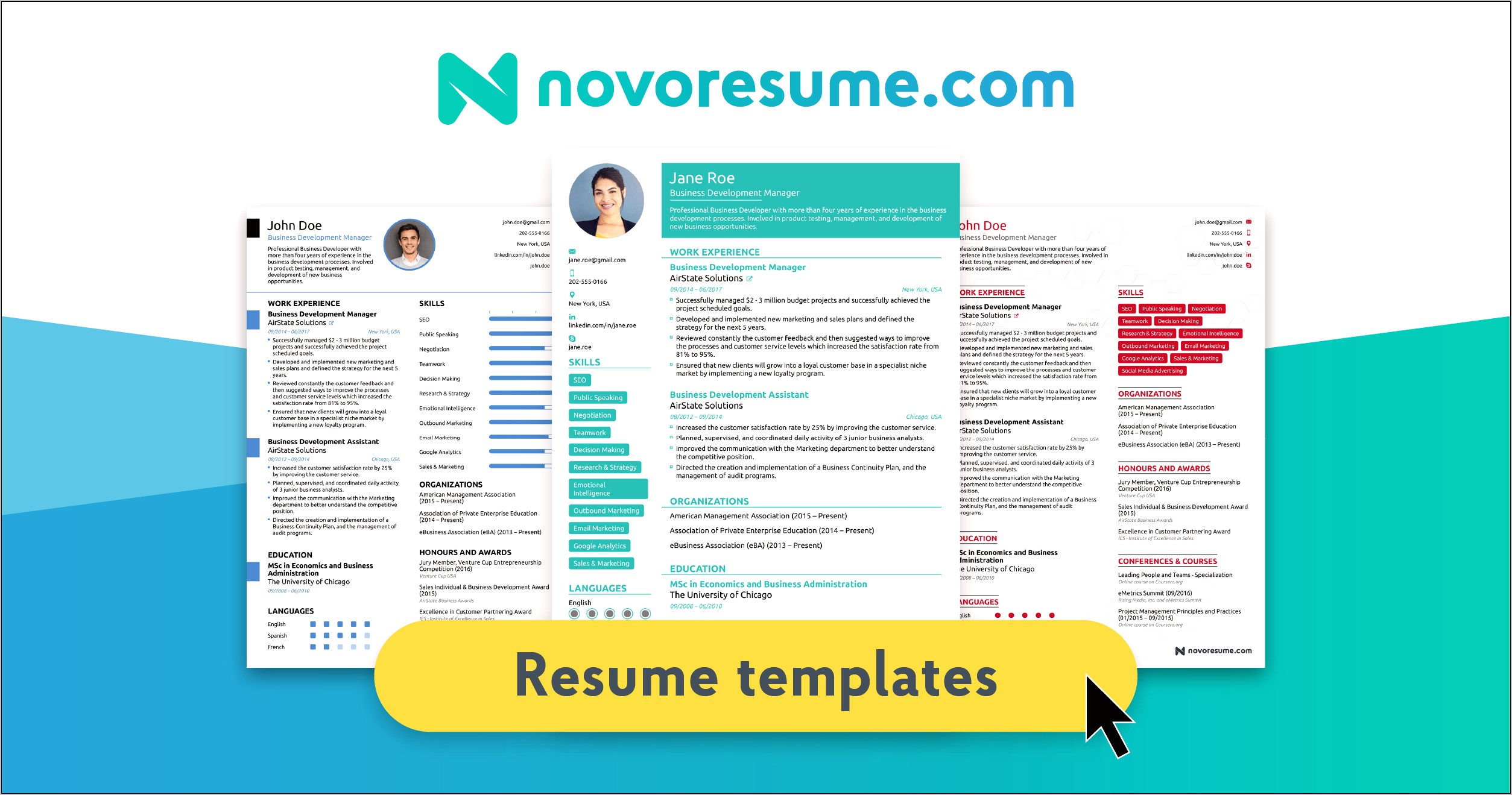 Create A Modern Resume Free