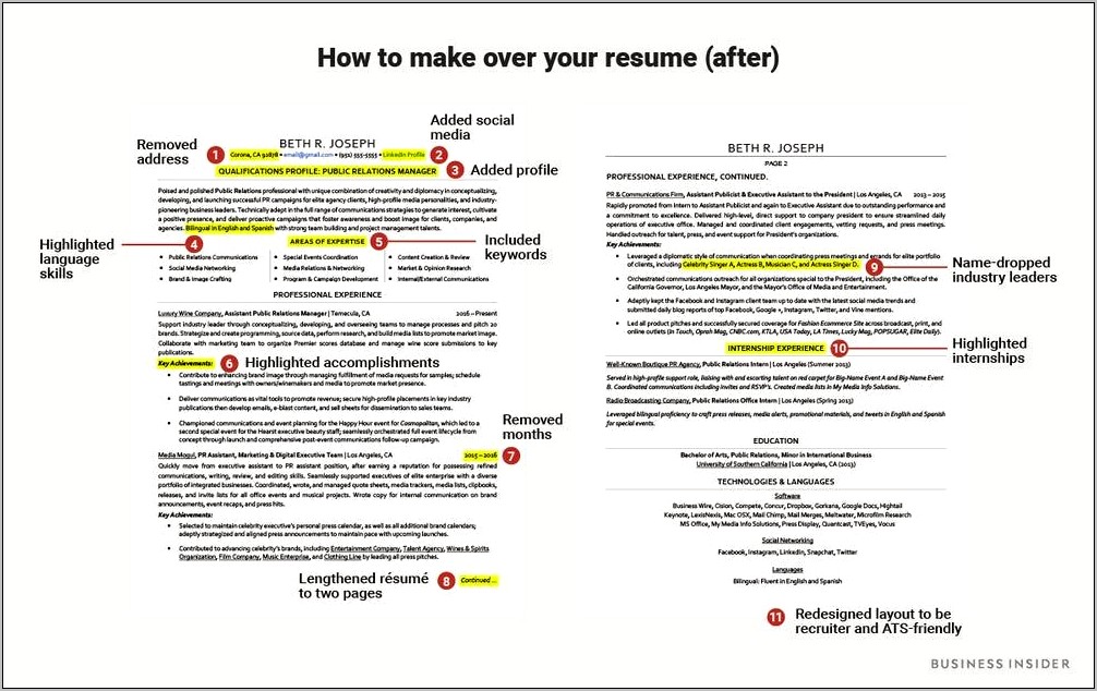Creating A Second Job Resume