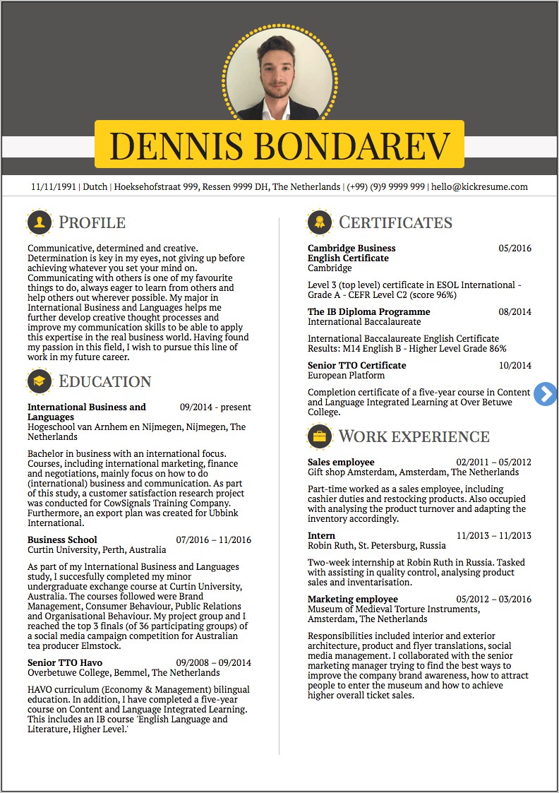 Creative Resumes For Marketing Jobs