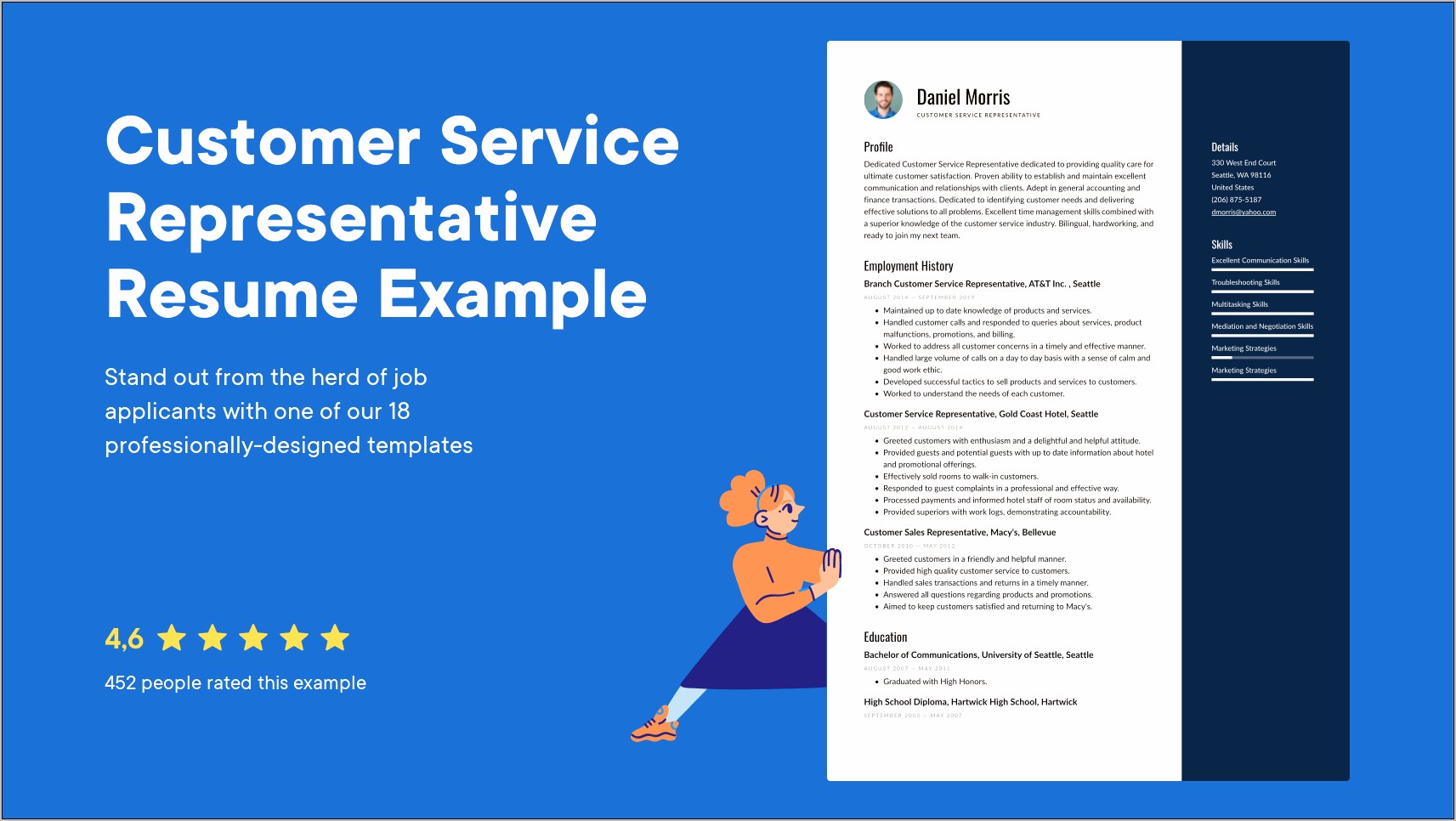 Customer Service Representatives Resume Example