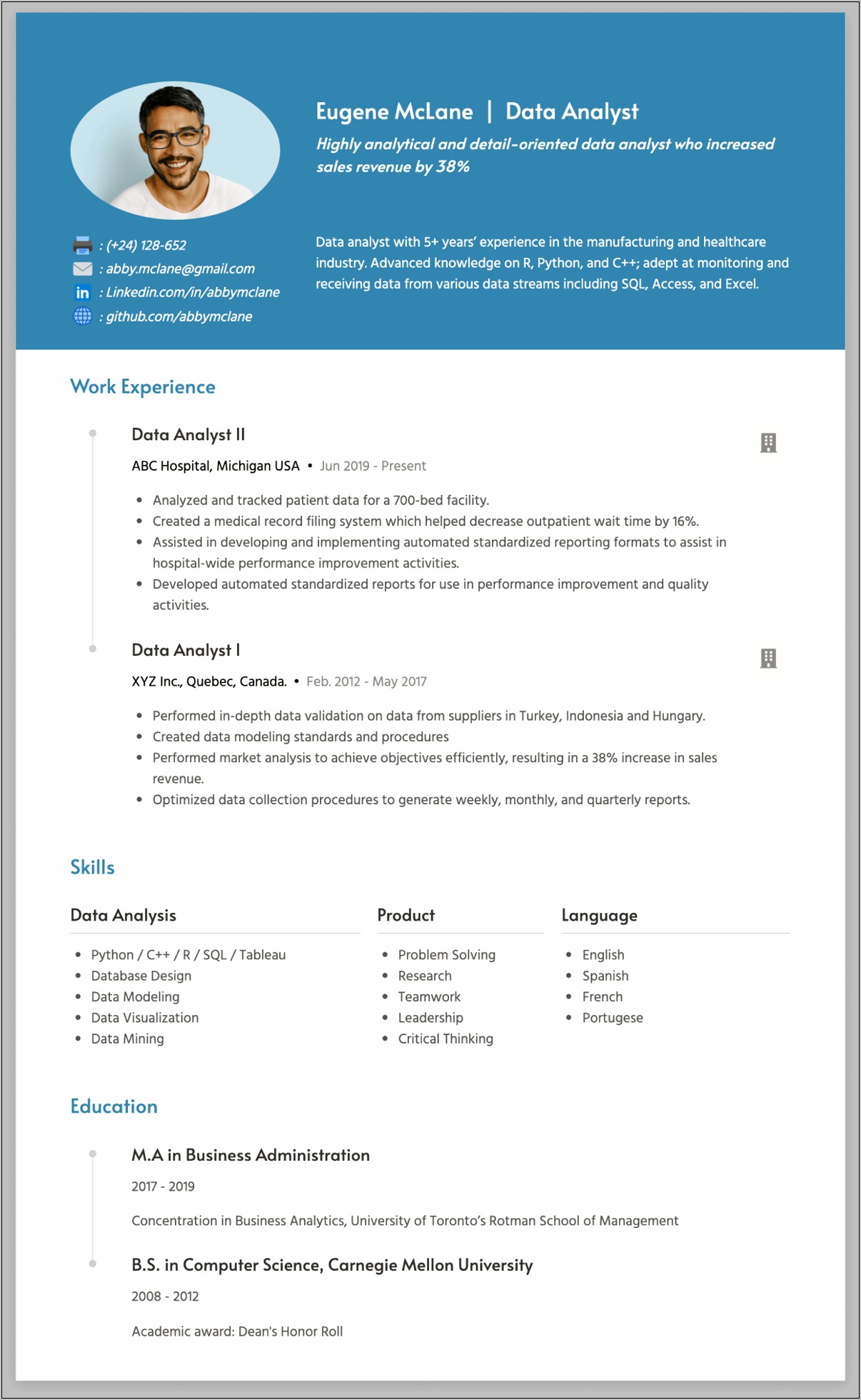 Data Modeler Job Description Resume