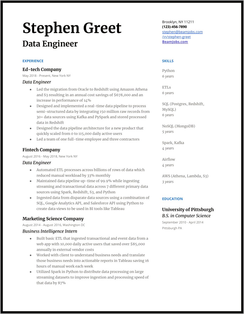 Data Processing Resume Objective Examples