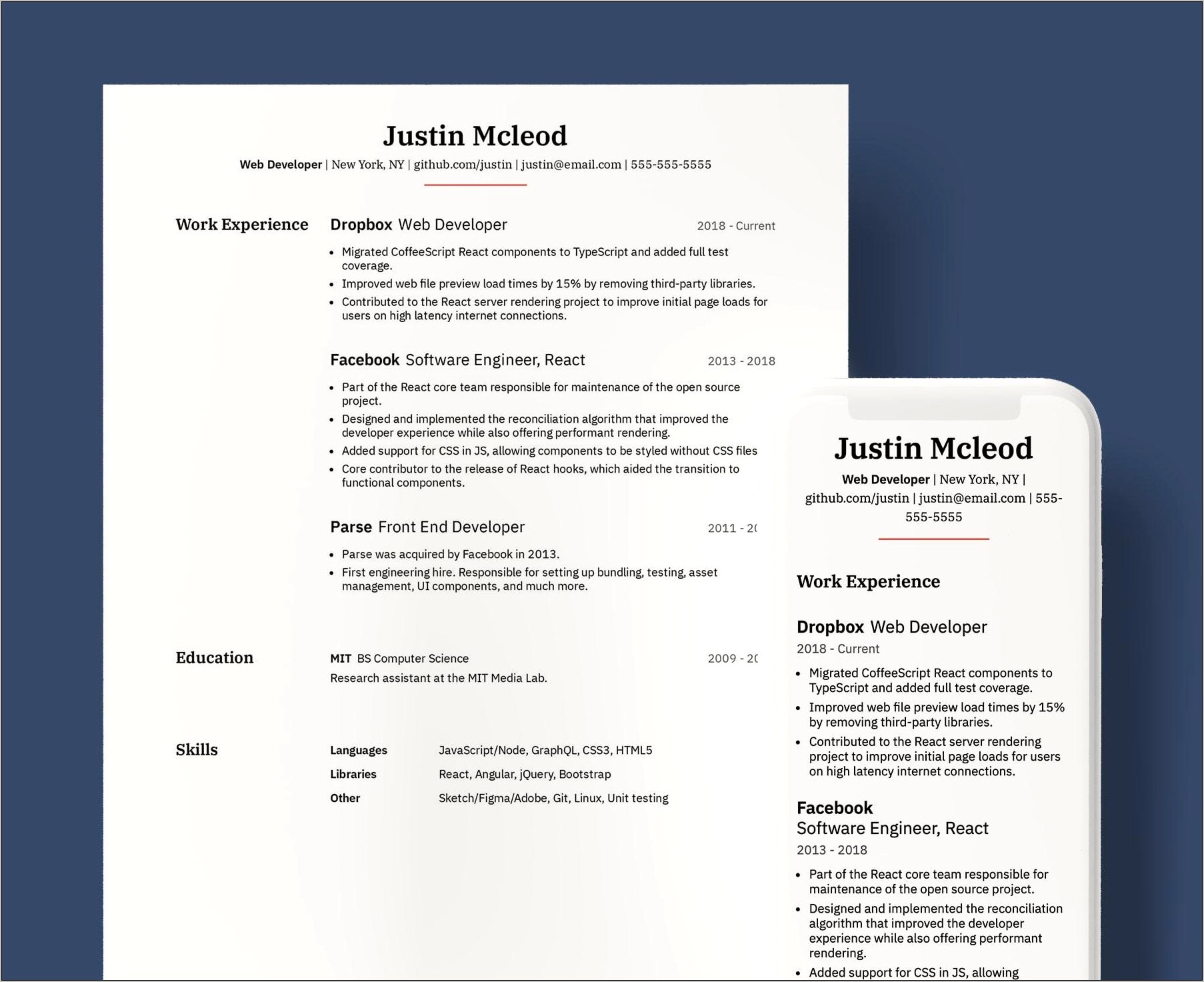 Easiest And Best Resume Format