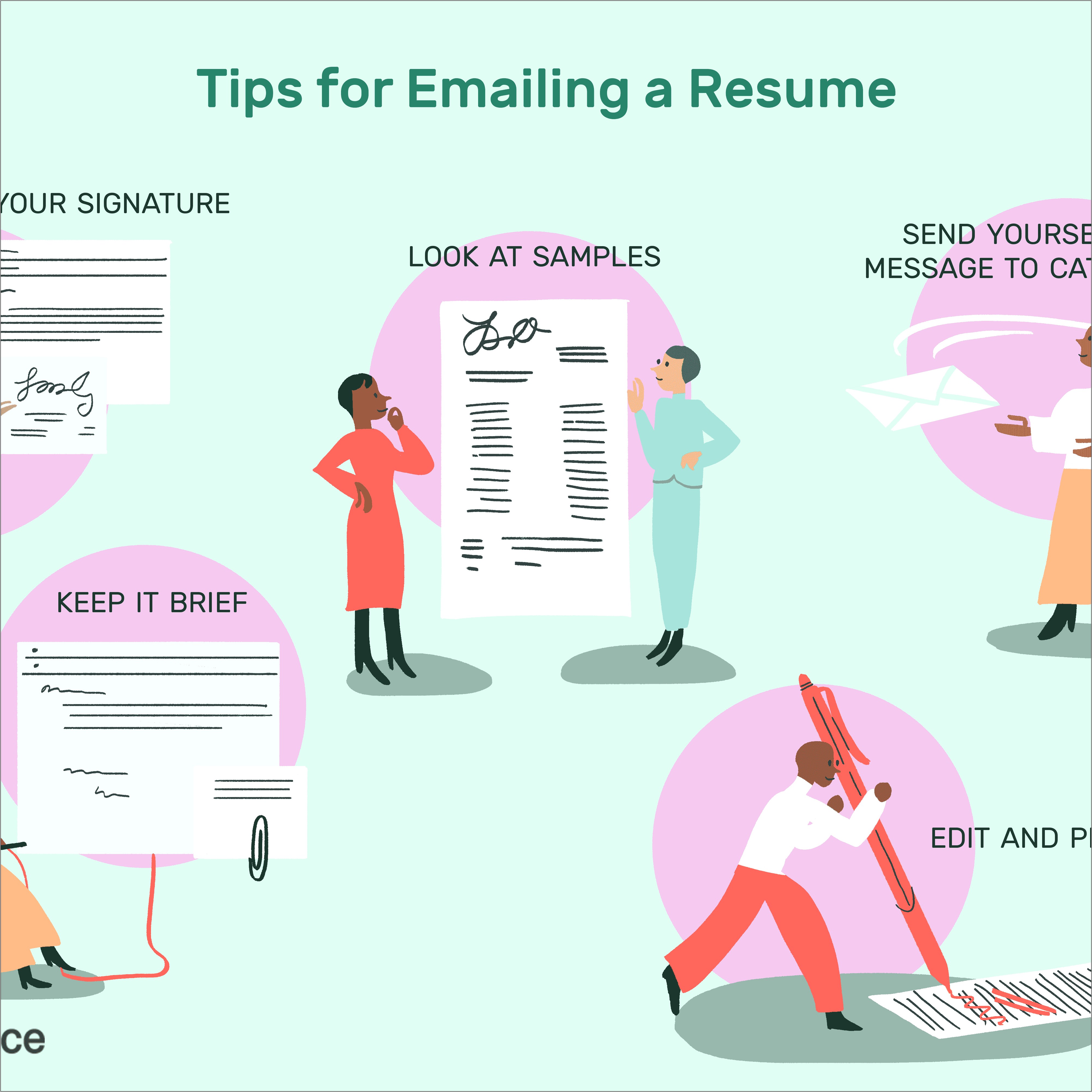 Email Letter Sending Resume Sample