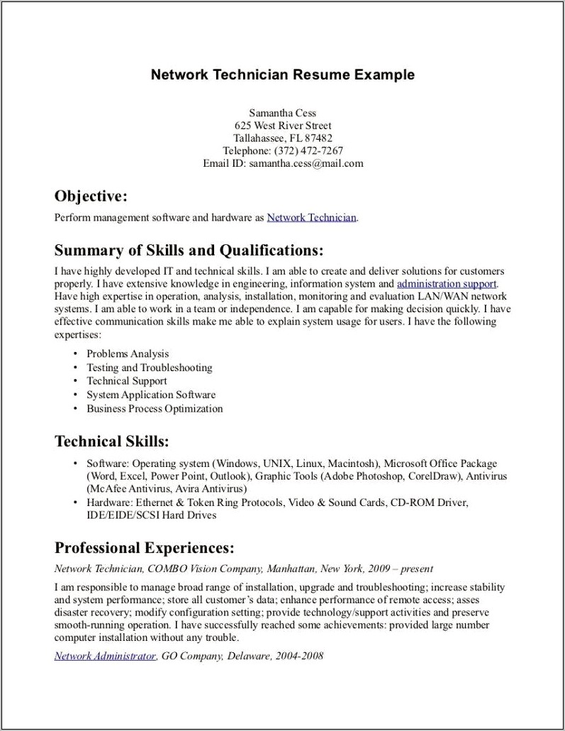 Entry Level Mechanic Resume Objectives