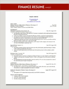 Example Of A Professors Resume