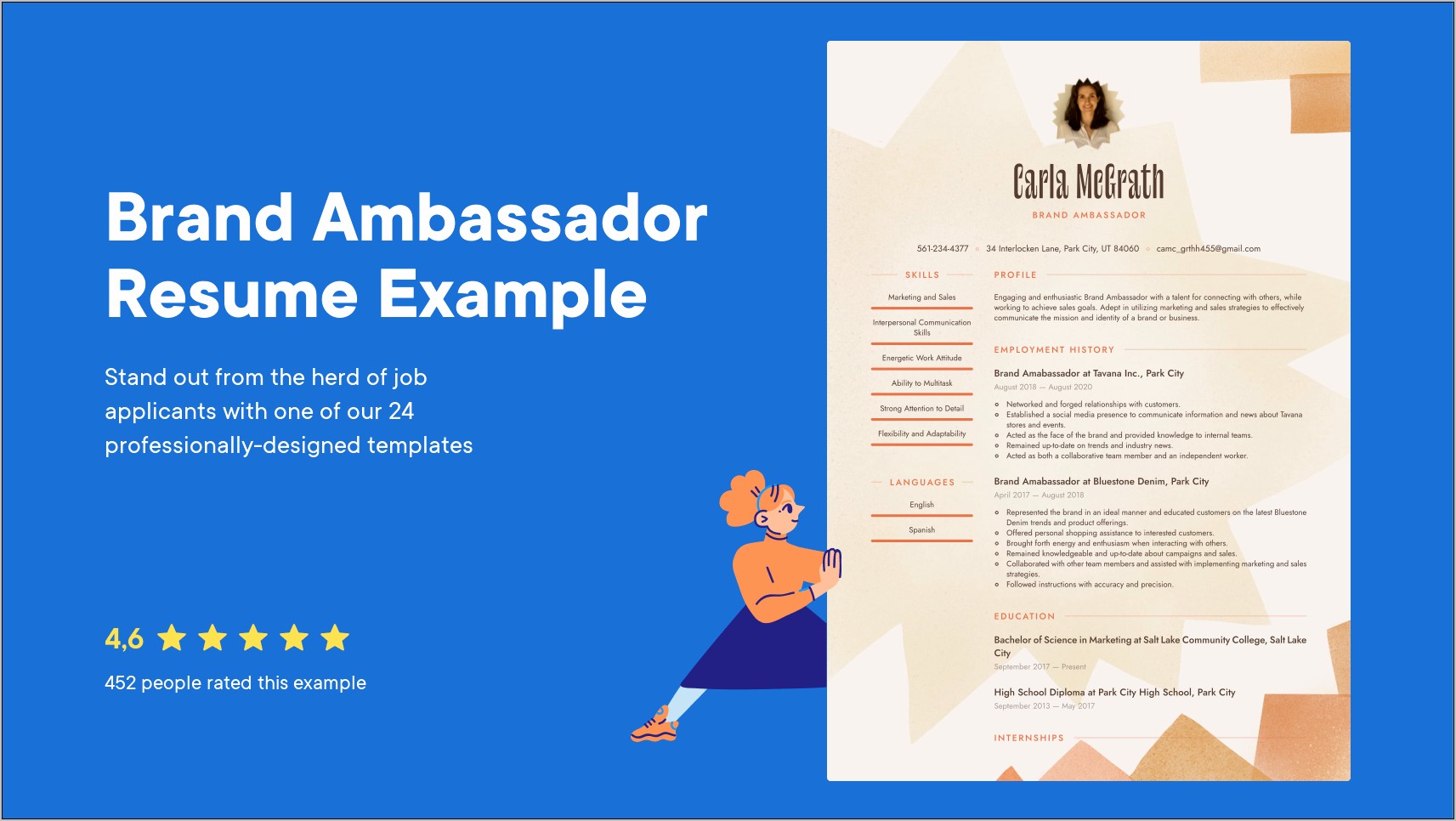 Example Of Brand Ambassador Resume