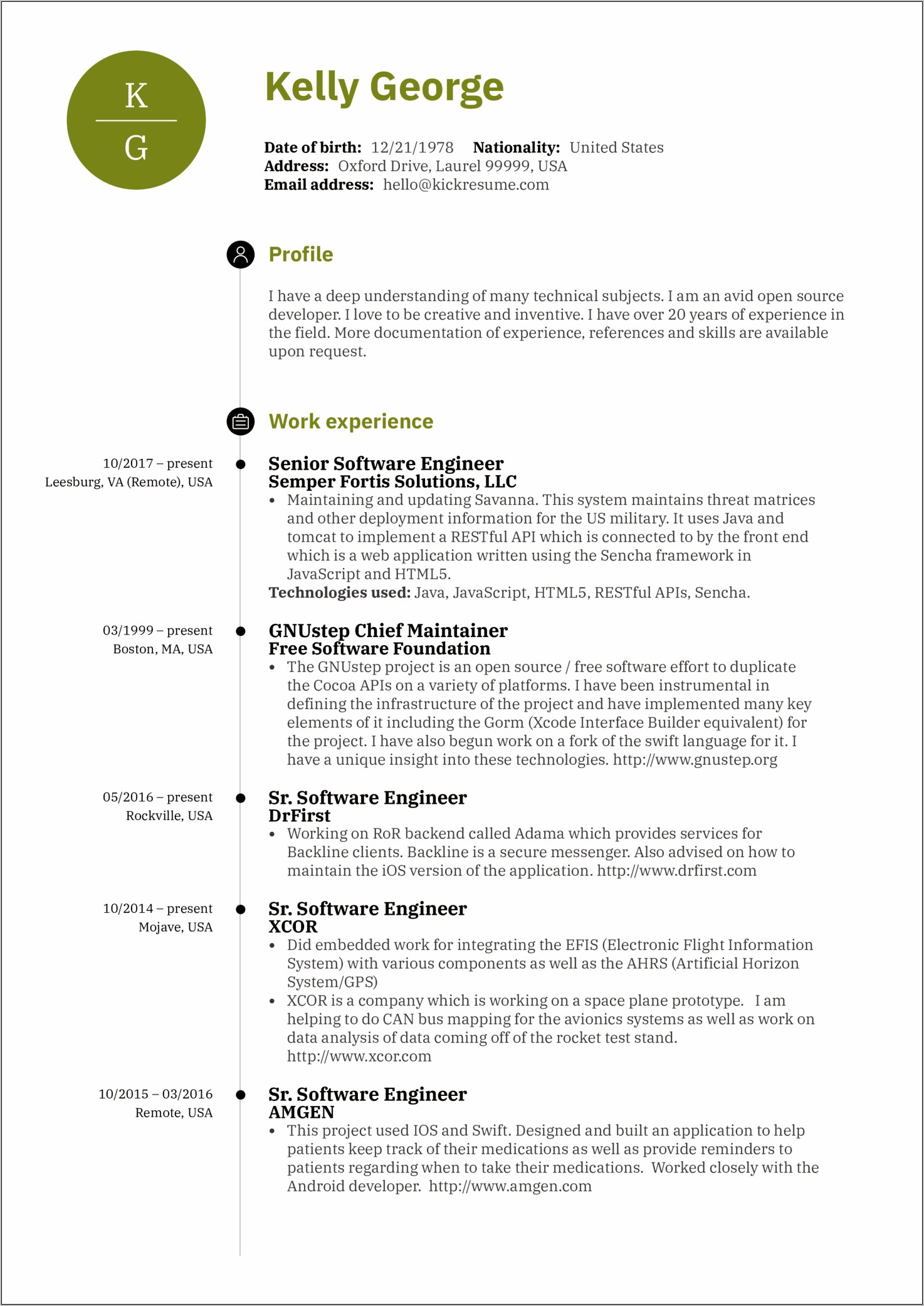 Example Of Computer Programmer Resume