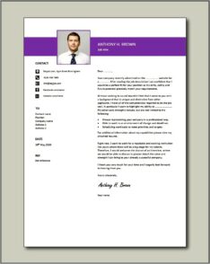 Example Of Resume Letter Application
