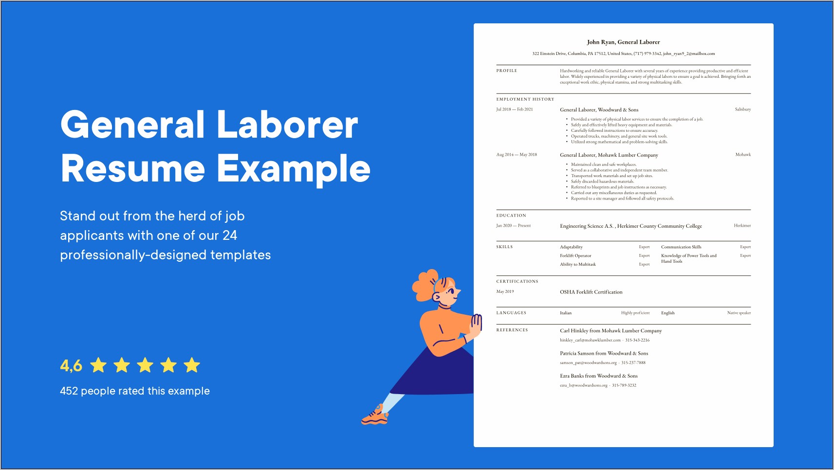 Example Resume For Dpw Laborer