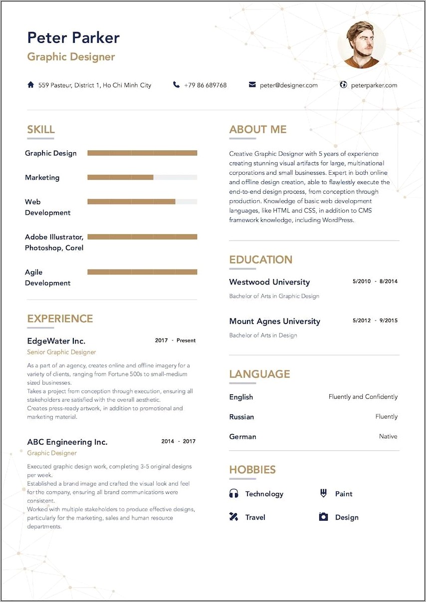 Example Resume With Education Section