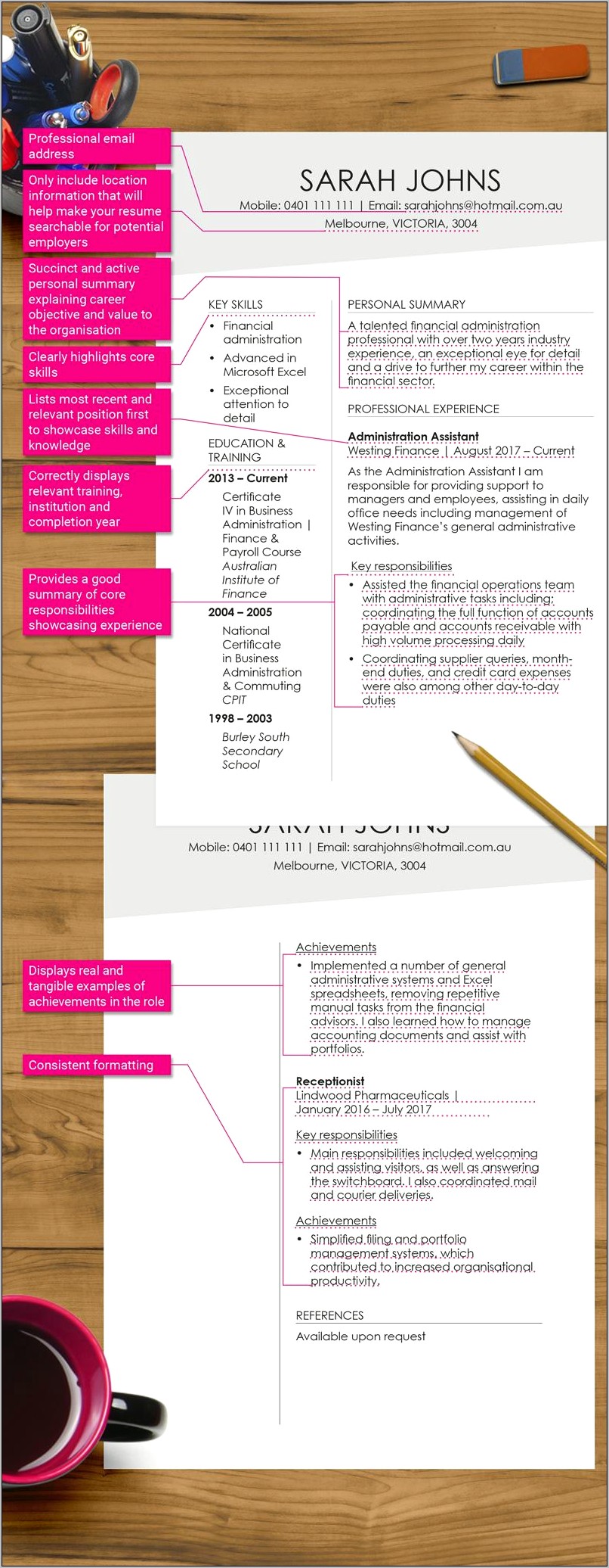 Examples Of A Completed Resume