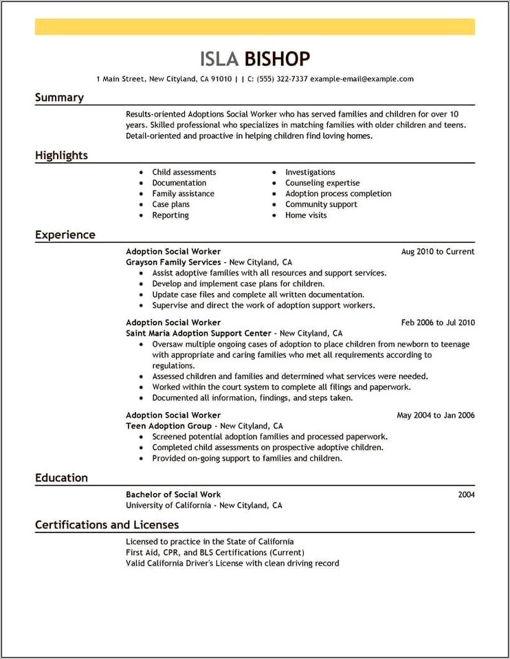 Examples Of Detail Oriented Resume