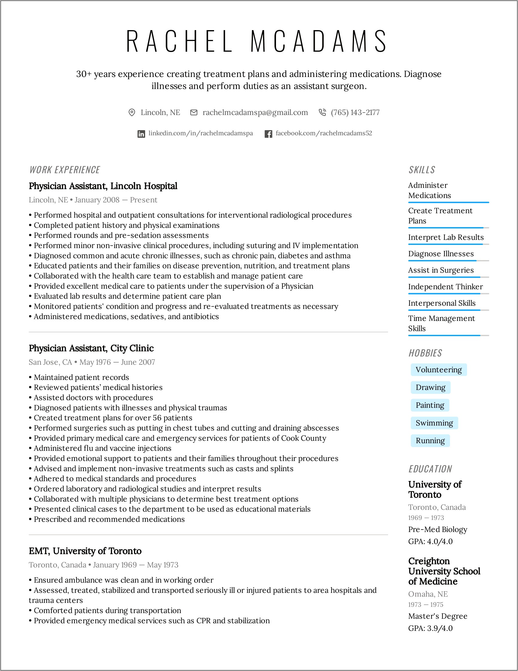 Examples Of Tasks On Resume