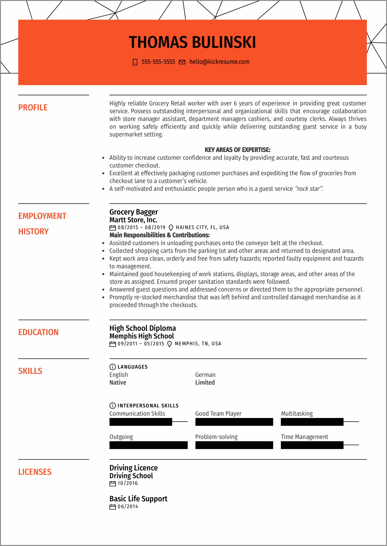 Expeditor Job Description For Resume