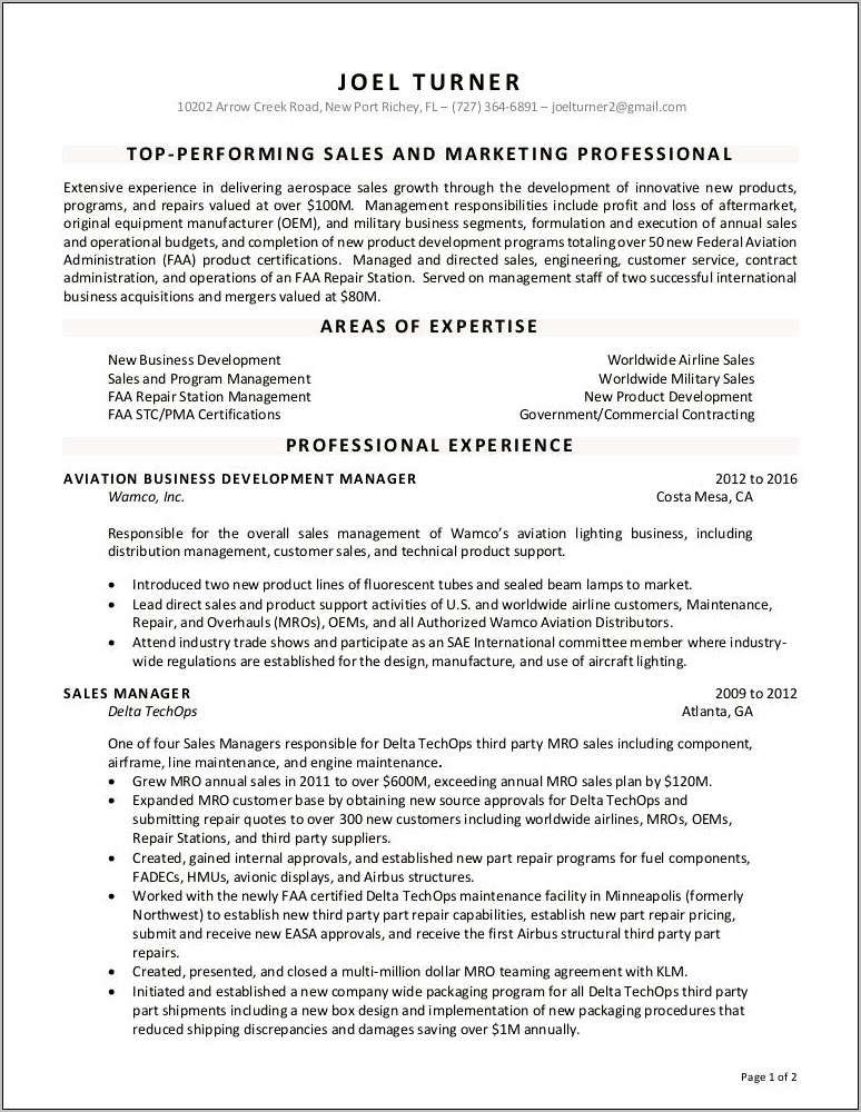 Faa Repair Station Manager Resume