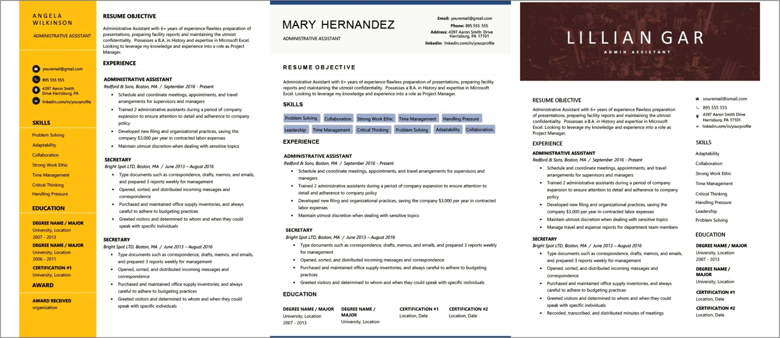 Facilities Project Manager Resume Sample