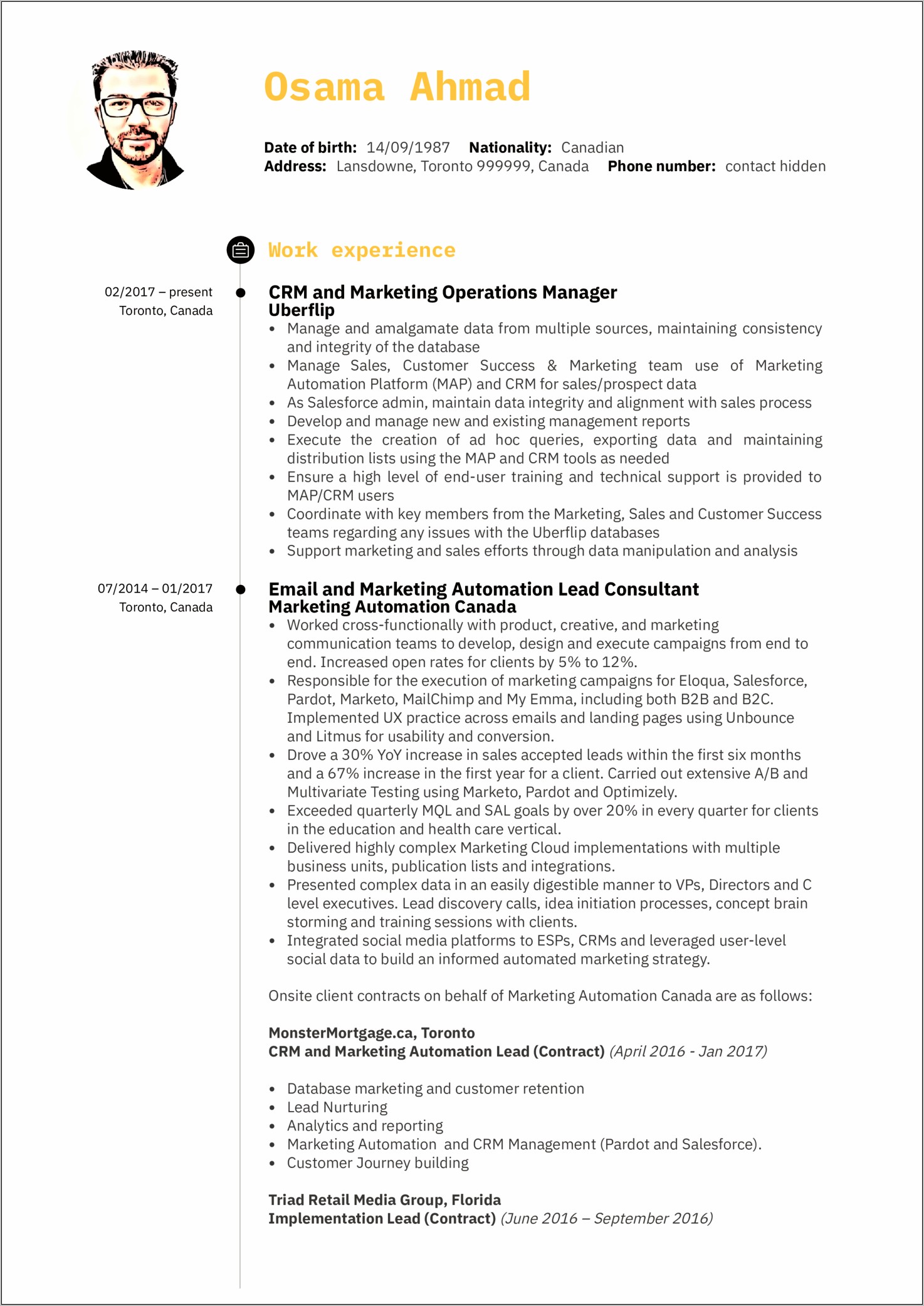 Field Service Manager Resume Samples