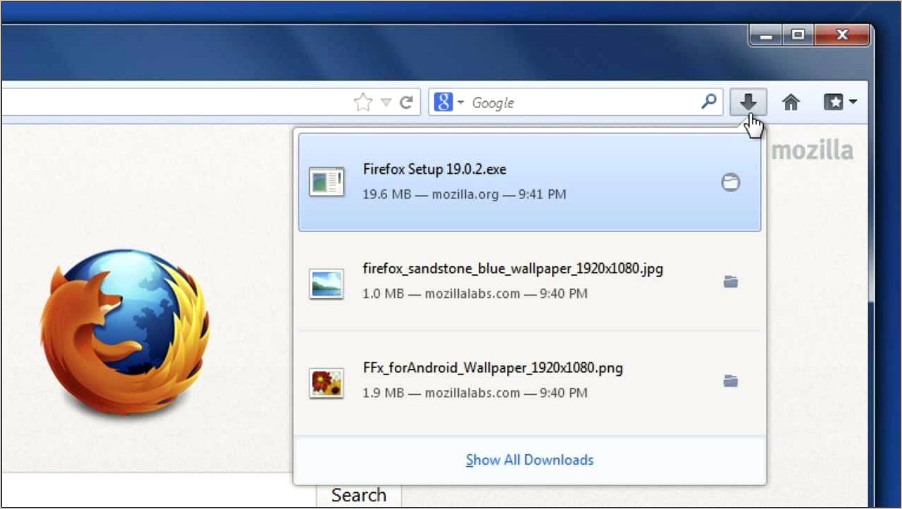 Firefox Download Manager Resume Broken