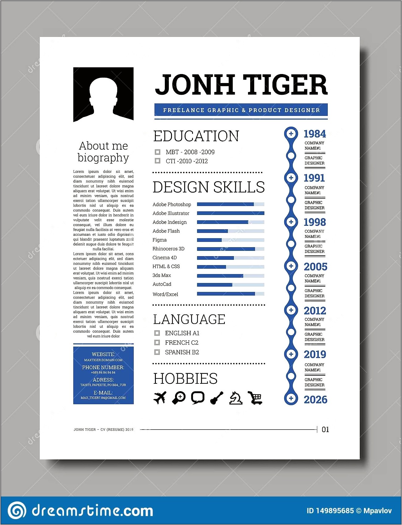 Flash Resume Template Download Free