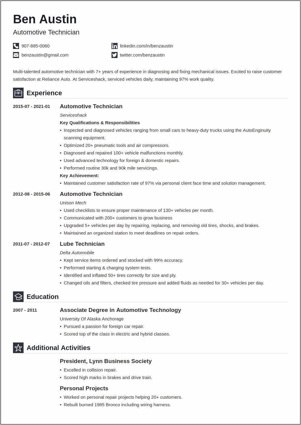 Fleet Manager Job Description Resume