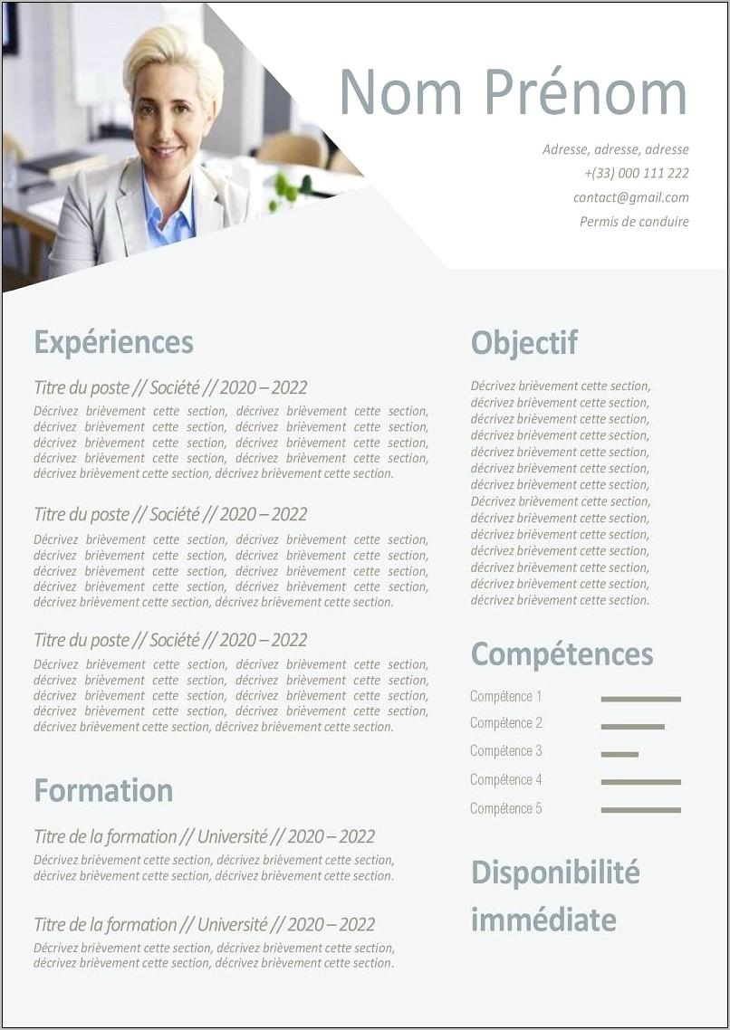 Formal Resume Template Free Download